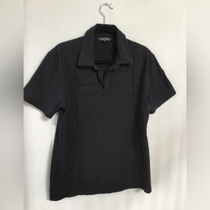 RW&CO. Men Black Short-Sleeve Polo Tee